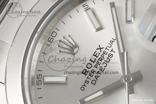 1227 DateJust 41 SS Polished Bezel KING 1:1 Best Edition 904L Steel Silver Stick Dial on Oyster Bracelet VR Flexible 2167